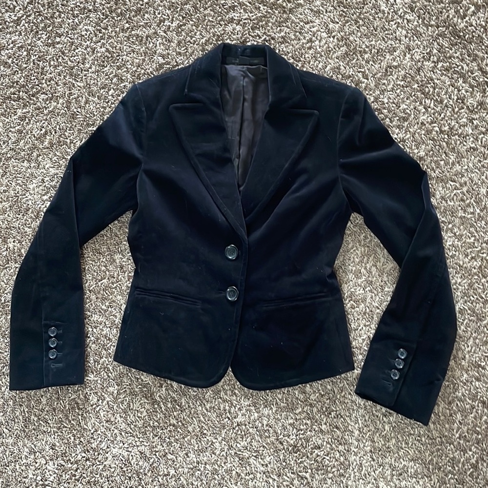 Express velour blazer